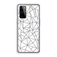 Geometrische lijnen zwart: OnePlus 9 Pro Transparant Hoesje