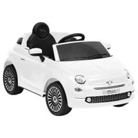 Kinderauto Fiat 500 elektrisch wit - thumbnail
