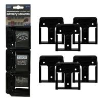 Stealthmounts Batterijhouders voor Bosch 18v | Zwart | 6 stuks - BM-BO18-6