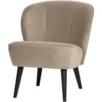 WOOOD Sara Fauteuil - Velvet - Khaki - 59x71x70 - thumbnail