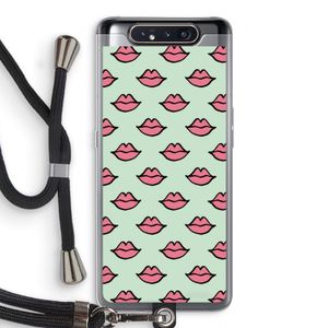 Lipjes: Samsung Galaxy A80 Transparant Hoesje met koord