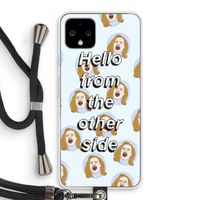 Hello: Pixel 4 Transparant Hoesje met koord