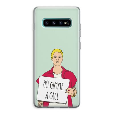 Gimme a call: Samsung Galaxy S10 Plus Transparant Hoesje