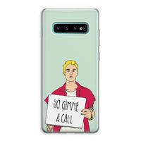 Gimme a call: Samsung Galaxy S10 Plus Transparant Hoesje