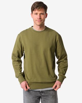 HEMA Herentrui Daryl sweatstof middengroen (middengroen)