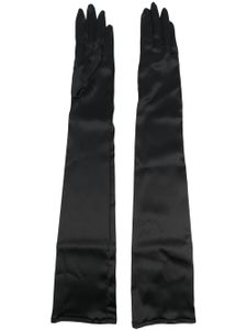 Dolce & Gabbana gants longs en soie - Noir