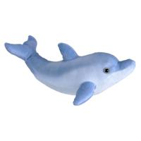 Wild Republic pluche dieren knuffel Dolfijn - blauw - 35 cm