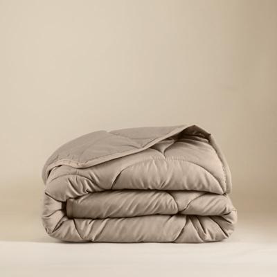 1+1 Gratis Wasbaar Dekbed Zonder Overtrek - Lazy Zonder Overtrek Uni Taupe - Exclusief Kussensloop - 200x200 Cm (Tweepersoons) - Sleeptime 300 Gram Per M² - Dekbed-Discounter.nl