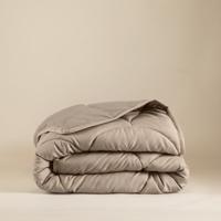 1+1 Gratis Wasbaar Dekbed Zonder Overtrek - Lazy Zonder Overtrek Uni Taupe - Exclusief Kussensloop - 200x200 Cm (Tweepersoons) - Sleeptime 300 Gram Per M² - Dekbed-Discounter.nl
