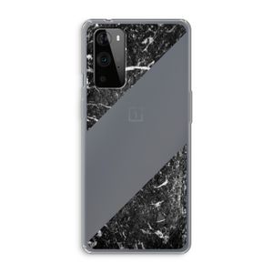 Zwart marmer: OnePlus 9 Pro Transparant Hoesje