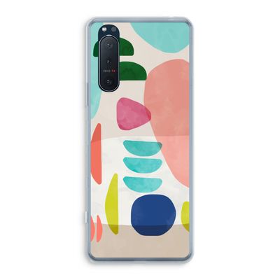 Bold Rounded Shapes: Sony Xperia 5 II Transparant Hoesje
