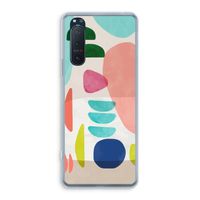 Bold Rounded Shapes: Sony Xperia 5 II Transparant Hoesje