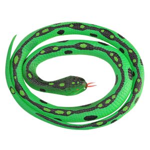 Rubberen speelgoed gras slangen 117 cm   -