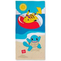 Pokemon strandlaken Pikachu en Squirtle 70 x 140 cm