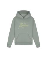 Malelions Zomer hoodie jongens - agave groen - Signature - gestreept