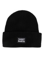 MC2 Saint Barth bonnet en maille à patch logo - Noir