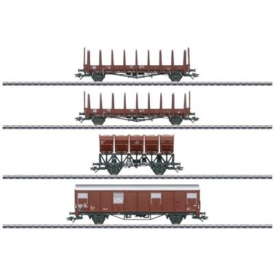Märklin 46662 H0 4-delige set zelflossende wagens van de DB