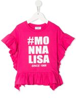 Monnalisa t-shirt à logo imprimé - Rose - thumbnail