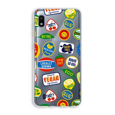 Fruitsticker: Samsung Galaxy A10 Transparant Hoesje