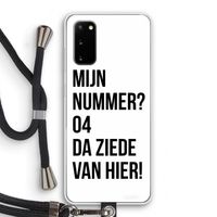 Da ziede van hier: Samsung Galaxy S20 Transparant Hoesje met koord