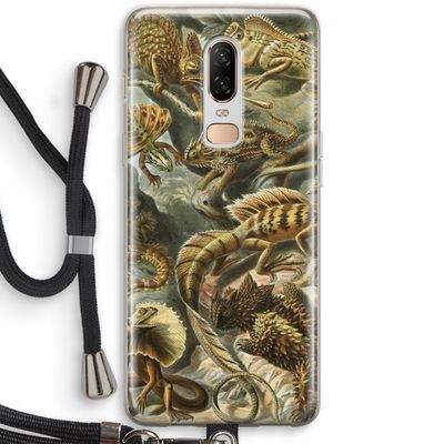 Haeckel Lacertilia: OnePlus 6 Transparant Hoesje met koord