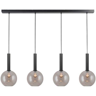 Masterlight 4-lichts hanglampBella 2 met goud glas - 2981-05-130-4-02-25