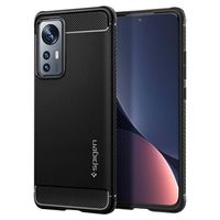 Spigen Rugged Armor Xiaomi 12/12X TPU Case - Zwart