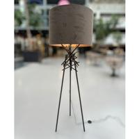 Vloerlamp Brut Brons met lampenkap Taupe