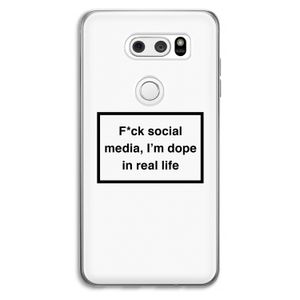 I'm dope: LG V30 Transparant Hoesje