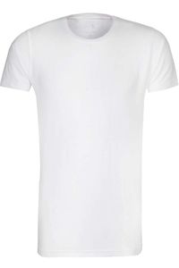 Seidensticker Tailored T-Shirt ronde hals wit, Effen