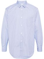 Comme Des Garçons Shirt chemise en coton à rayures - Bleu