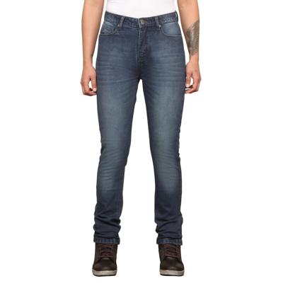 MODEKA Lunella Mono, Motorjeans dames, Soft Wash Donker Blauw Lengte 32