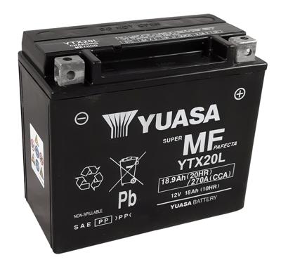 YUASA Gesloten batterij onderhoudsvrij, Batterijen voor motor & scooter, YTX20L