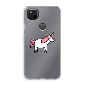 Eenhoorn: Google Pixel 4a Transparant Hoesje