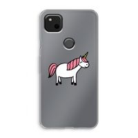 Eenhoorn: Google Pixel 4a Transparant Hoesje