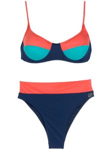 Brigitte bikini à taille haute - Bleu