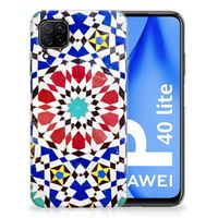 Huawei P40 Lite TPU Siliconen Hoesje Mozaïek - thumbnail