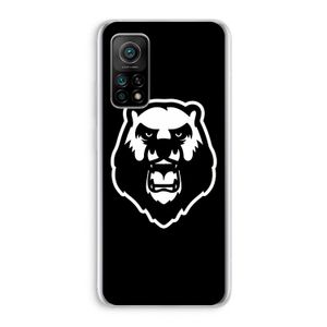 Angry Bear (black): Xiaomi Mi 10T 5G Transparant Hoesje