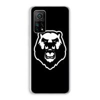 Angry Bear (black): Xiaomi Mi 10T 5G Transparant Hoesje
