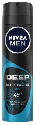 Nivea Men Deep Black Carbon Beat Anti-Transpirant Spray