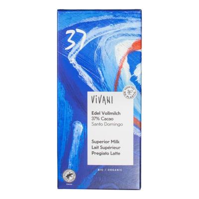 Melkchocolade 37% met cacao uit Santo Domingo - 100 gram