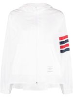 Thom Browne veste Stripe à 4 bandes signature - Blanc