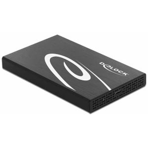 DeLOCK 42611 behuizing voor opslagstations HDD-/SSD-behuizing Zwart, Wit 2.5"