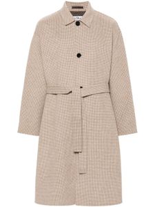 Acne Studios manteau en laine à motif pied-de-poule - Tons neutres