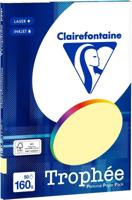 Geel A4 papier 160 gram 50 vel Clairefontaine Trophée