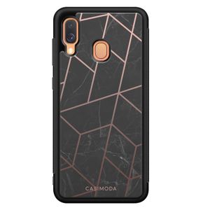 Samsung Galaxy A40 hoesje - Marble grid