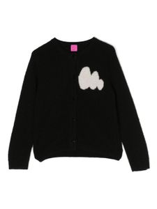 Cashmere in Love Kids cardigan Alta en soie mélangée - Noir