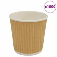 VidaXL Papieren koffiekopjes 1000 st 4oz 100 ml bruin