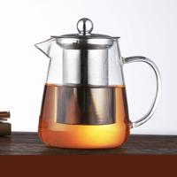 Grote capaciteit hittebestendig glas theepot thee set met roestvrijstaal filter voor Kung Fu thee capaciteit: 750ML