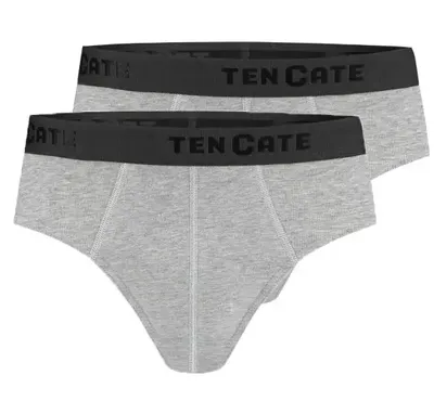 Basics 2-Pack heren sportslips - 32319 - Heren slips met elastische band - Biologisch katoen - Mannen ondergoed